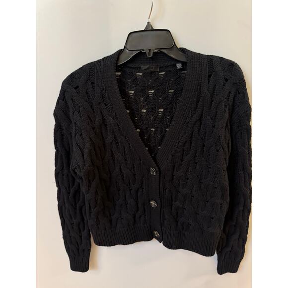 ATM Cable Knit Cotton & Cashmere Cardigan - Size XS - Picture 5 of 6